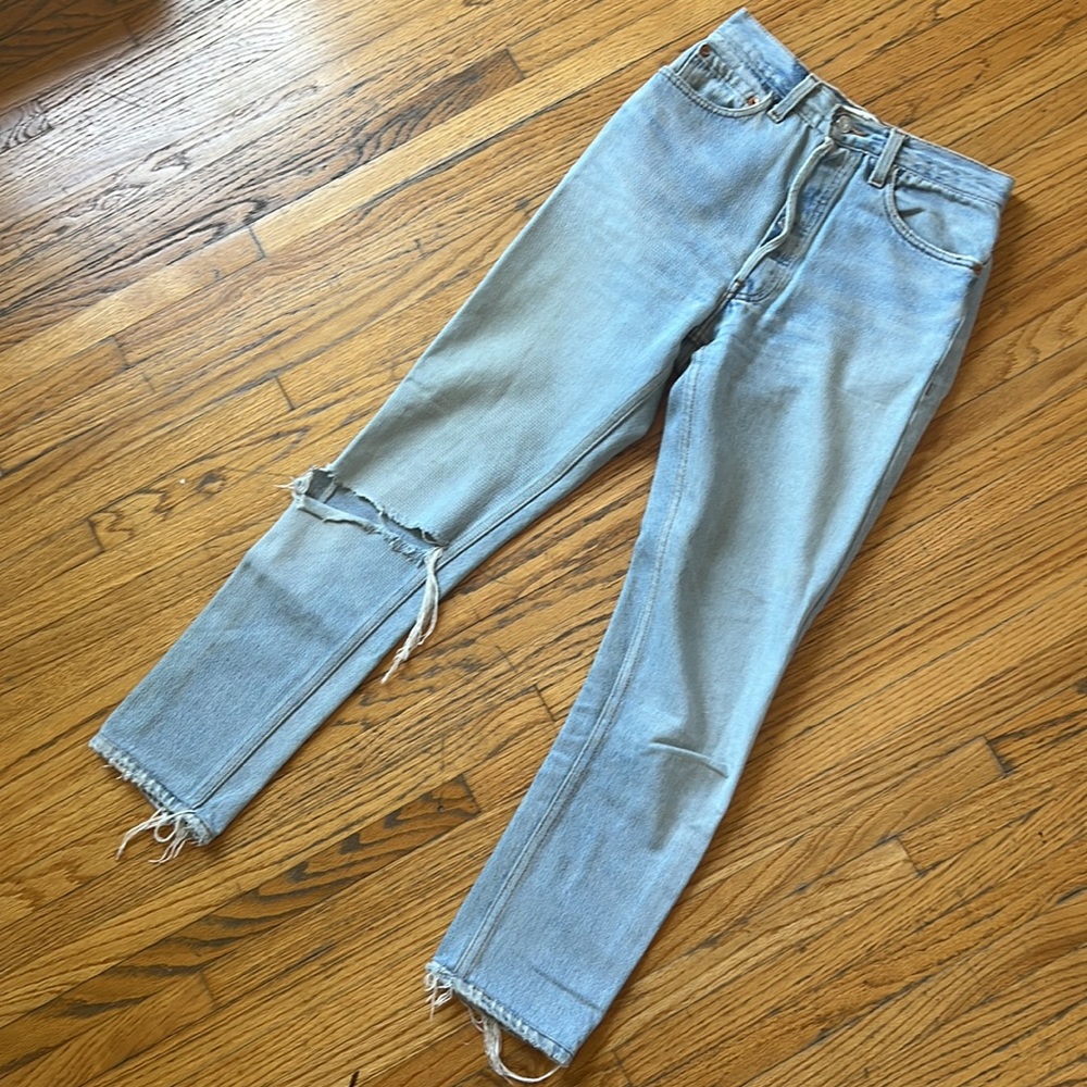 Re/Done | Levi’s High Rise Ankle Crop Jean